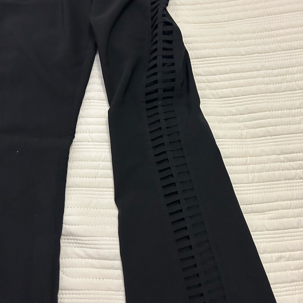 Liquido Black Pants with Side Cut outs